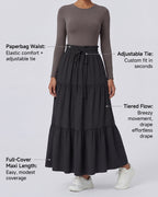 Aven Layered Pleated Skirt