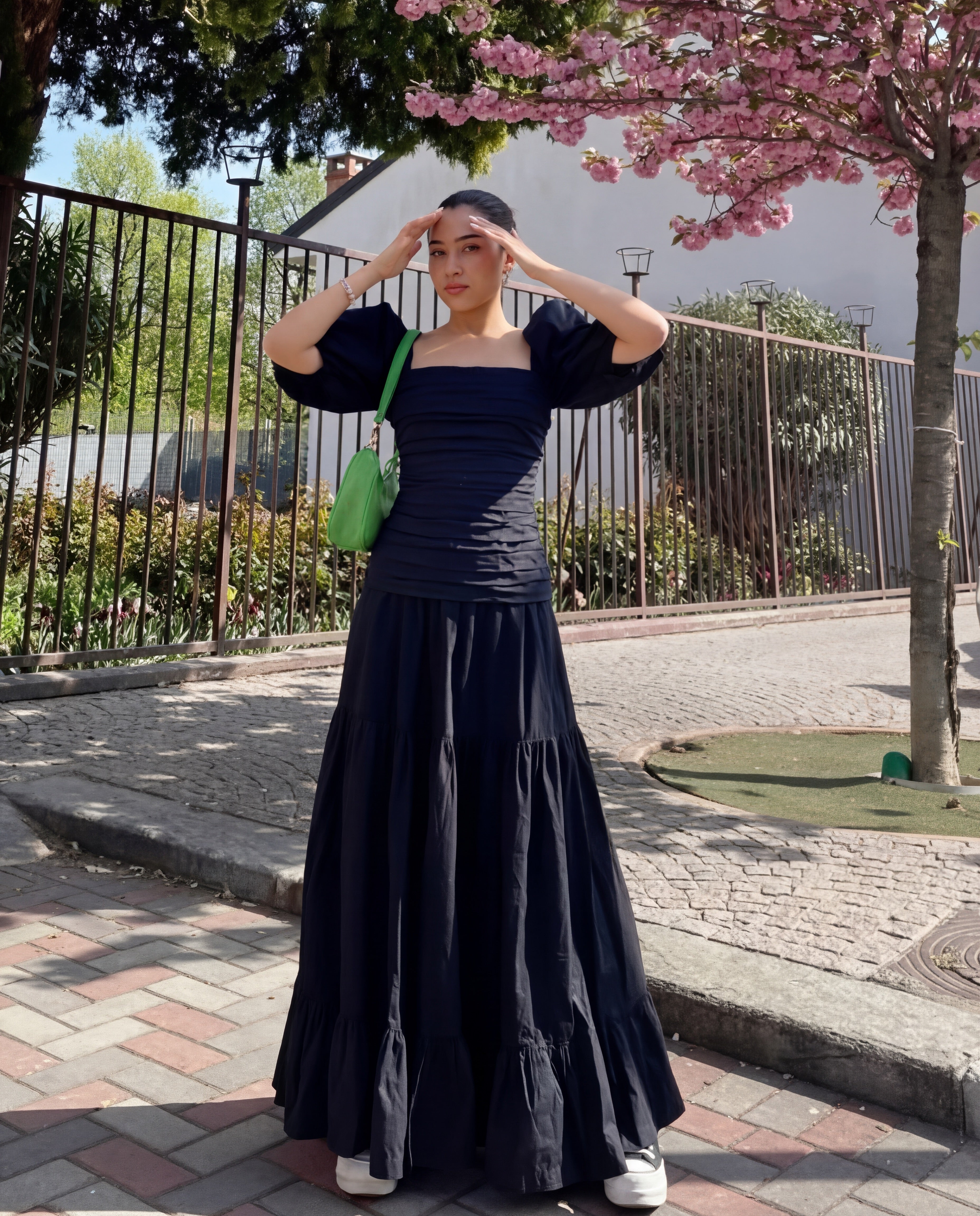 Aven Layered Pleated Skirt