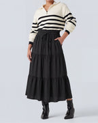 Aven Layered Pleated Skirt